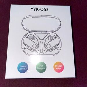 Wireless waterproof earbud earphones in-ear headphones